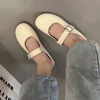 Fashion Women s Summer Shoes and Slippers 2024 New Fashion Metal Buckle Women s Flat Sandals Women s Outdoor Simple Flat Shoes 2024 35 жёлтый