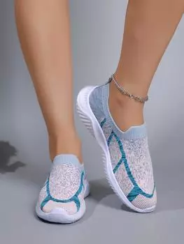 Модные женские туфли из вулканизированной стали с круглым носком на плоской подошве для женщин, кроссовки на платформе, легкие повседневные нескользящие туфли с сетчатой воздушной прослойкой 36 серый
