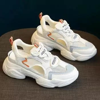 Fashion Women Sandals Summer New female Platform Chunky Comfortable Mesh Open Toe Casual Sports Sandals Ladies Shoes2024 35 синий