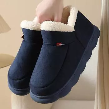 Fashion Women Shoes Cotton-padded shoes man Winter Warmth Plush Thickening Outdoor Cotton Shoe Snow Boots for Daily Travel tenis zapatos Suitable for 43-44