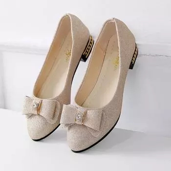 Модная женская обувь Элегантные туфли на низком каблуке Мокасины Женские повседневные туфли-лодочки без застежек Женская удобная обувь Zapatos De Mujer 35 серебряный