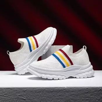 fashion Women Slip-on Walking Shoes Breathable Casual Outdoor Mesh Lightweight Sneakers Comfortable Soft Loafers Zapatillas 35