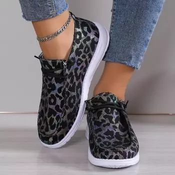 Fashion Women Sneakers 2024 New Fashion Casual Work Flat Sneakers Comfortable Breathable Flat Round Toe Single Fashion Shoes for Women 36 чёрный