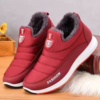 fashion Women Winter Boots Ladies Snow Boots Slip on Ankle Boots Men s Non Slip Plush Fur Shoes Keep Warm Casual Shoes Plus Size 36-44 36