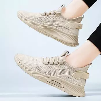 Fashion Womens Sneakers Fall Fashion Slip on Walking Shoes Lady Casual Knit Breathable Flats Tennis Shoes 36