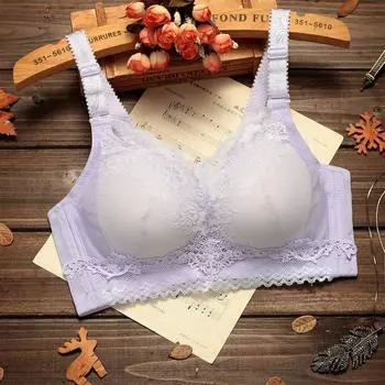 fashion Yaya Kangrou ultra-thin Japanese bra women s breasts, large breasts, small steel-free underwear, thin summer large-size bra 70A красный