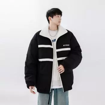 Fashionable American Down Jacket Men s New Trendy Brand Loose Reversible Thickened Warm Top M