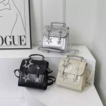 Fashionable and Casual Retro Large Capacity Backpack Summer New Style Simple and Fashionable Niche Design Backpack