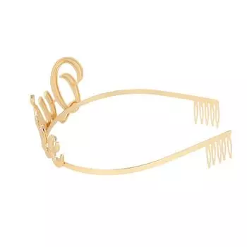 Модный и персонализированный сплав буква Quinee корона ободок для волос корона нишевый дизайн женские аксессуары для волос ободок