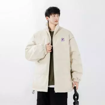 Fashionable and simple new thickened down jacket white duck down new popular fashion top men s casual and versatile M