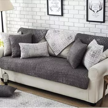 Fashionable And Simple Nordic Style Pure Cotton Sofa Cushion Four All Season universal Anti Slip And Dustproof Sofa Cushion 70x70