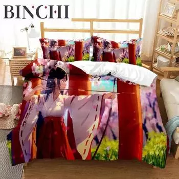 Fashionable Cartoon Printed Bedding Set Soft And Comfortable Customizable Comforter Bedding Sets Fashion Gift For Friends 70x133cm 2pcs