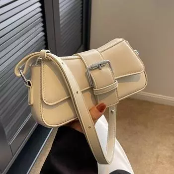 Модная универсальная сумка для подмышек, новая сумка из искусственной кожи на одно плечо, женские сумки для шопинга и путешествий (20cm<Max Length<30cm)