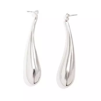 Fashionable Drips Pendant Necklace Charm Stylish Ear Studs Adornment Jewelry Ornament Perfect for Parties and Daily Wear 2 серебряный