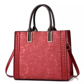 Модная вышитая женская сумка, новая большая вместительная сумка через плечо, роскошная дизайнерская сумка через плечо, сумка-тоут для поездок на работу