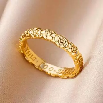 Fashionable flower ring, copper inlaid with zircon and full diamond ring, ladies temperament exquisite jewelry