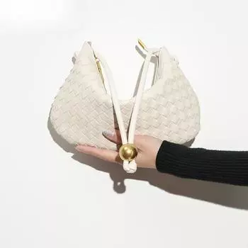 Fashionable, Individual and Fresh Dumpling Bags, Hand-woven Bags, Versatile and Unique Single-shoulder Underarm Bags for Women