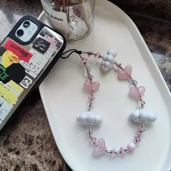 Fashionable Keychain Handmade Butterfly Knot Keyring Heart Bowknot Keyring Pendant Versatile Star Phone Accessory