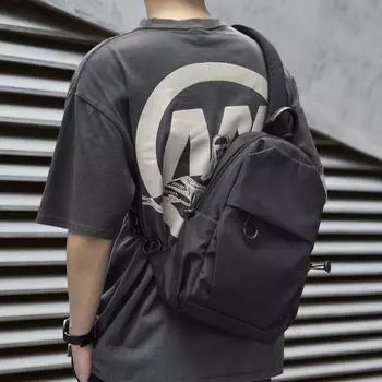 Fashionable Men s Casual and Simple Single-shoulder Crossbody Bag, Ins Student Backpack, Multi-functional Small Crossbody Bag