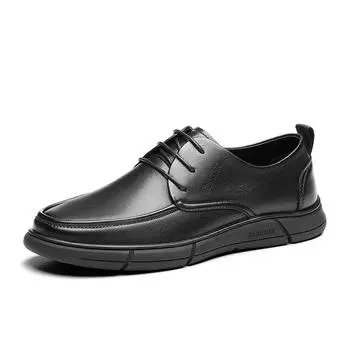 Fashionable New Men s Office Business Shoes Wear-resistant Soles Loafers High-quality Genuine Leather Shoes for Men 38