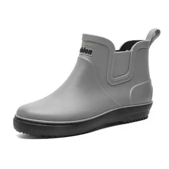 Fashionable New Style Man Rain Boots Adult Rain Shoes for Man 40 чёрный