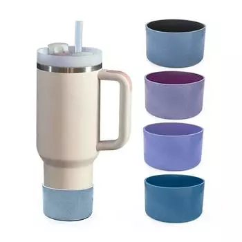 Fashionable Silicone Bottom Cover Flip Cover Cup Protection Cover Bottle Accessories Matte Sports Kettle Space Kettle Cup Cover золотой