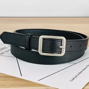 Fashionable Simple Womens Belt Metal Pin Buckle Outdoor Casual Belt Waist