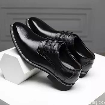 Fashionable versatile Classic Men Dress Shoes Pointed Toe Soft Bottom shoes Business Casual Men Formal Shoes Male Office Flats 38