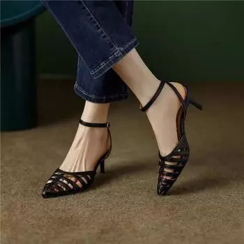 Fashionable versatile women Pointed Toe Shoes Women s High Heels Elegant minimalist shoes Summer Party Sexy Comfortable sandals 34
