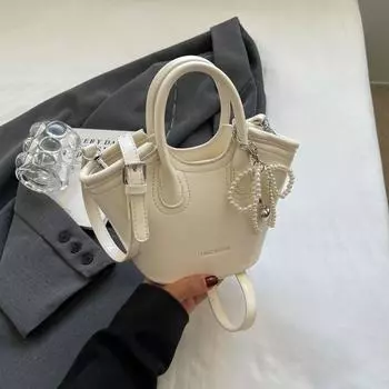Fashionable Women s Fashion Red Wild Super Hot Crossbody Bag Beige