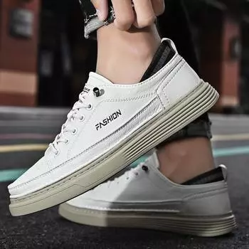 FashionAntiskid Men s Casual Sneakers Round Toe Leisure Walk Footwear Fashion Skate Shoes Versatile Vulcanize Shoes Versatile Trainers 38 чёрный