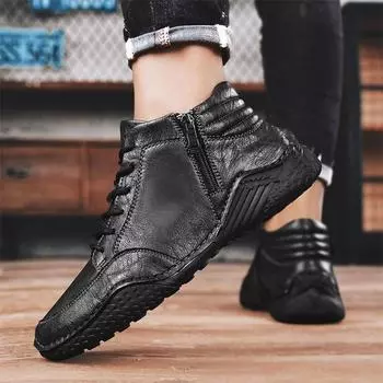 FashionAntiskid Versatile Men s Walking Boots New Arrival Male Winter Sneakers Fashion Man Comfy Outdoor Winter Snow Boots Ankle Boots 38