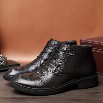 FashionBig Размер 48 Мужская натуральная кожа Классическая мужская обувь Римская удобная обувь для ходьбы на открытом воздухе Роскошная брендовая кожаная мужская обувь 35