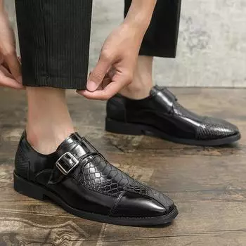 FashionBig Size48 Брендовые кожаные оксфорды Мужские деловые черные модельные туфли Мужские модные туфли для вечеринок Мужские Zapatos De Vestir De Los Hombres 38 чёрный