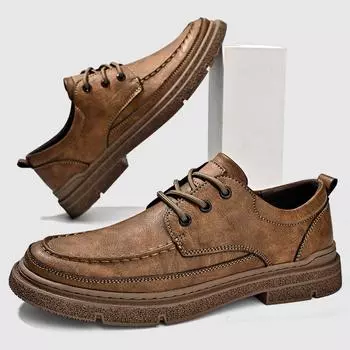 FashionBrand New Fashion Men Loafers Men Leather Casual Shoes High Quality Adult Moccasins Men Driving Shoes Male Footwear Unisex 2024 38 чёрный