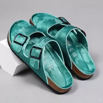 FashionBreathable Mens Half Flats Hot Sale Beach Sandals Non-slip Fashion Casual Slippers Quick Dry Male Wading Aqua Shoes Summer Shoes 36