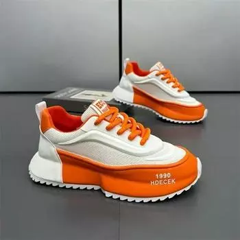 FashionCasual Мужская обувь Кроссовки сетчатые Увеличенная внутренняя платформа Дизайнерские массивные мужские кроссовки Обувь для мужчин Женская мужская обувь 39