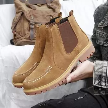 FashionClassic Winter Men s Boots Warm Plush Ankle Boots 2024 Hot Sale High-Top Warm Snow Boots Outdoor Sneakers Winter Men s Shoes 37