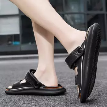 FashionDaily Use Flat Soft Male Shoe Summer 2024 In Welcome Deal Clearance Sale New Low Price Luxury H Comfortable Stylish Men s Sandal 36-37