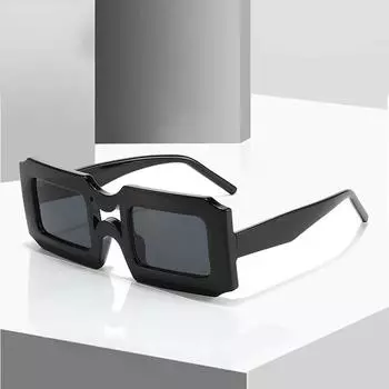 Fashione Sunglasese квадратные солнцезащитные очки желейного цвета, неполяризованные, модный аксессуар белый