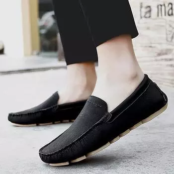 FashionFashion Casual Shoes Men Designer Men Luxury Sneakers Italian Males Loafers Moccasins Breathable Driving Shoes Plus Size 38-47 38 бежевый