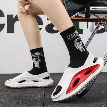 FashionFlat Casual Men s Sandal Pvc Male Shoe Breathable Luxury 2024 Buy Summer Outdoor New Arrival High Quality 39 Non-slip H Fashion 40