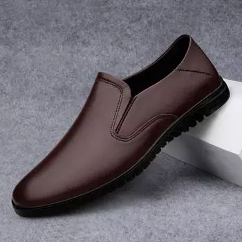 МодаНатуральная кожа мужские мокасины для вождения обувь Slip On мужские мокасины свадебные вечерние мужские плюшевые туфли офисные туфли кожаные туфли 38-47 37 чёрный