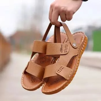 FashionHeight Open Toe Shoes for Men With Platform Man Sandals Non-slip V Cheap Liquidation Breathable Luxury 2024 Big Size Comfortable 38