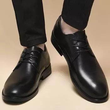 FashionHigh End Мужская деловая обувь Универсальная мужская обувь из натуральной кожи Формальные туфли для костюмов Универсальная повседневная обувь 38