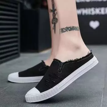 FashionHouse Indoor Shoes Rubber Sandals Man Casual Slippers For Men Walk Around Home Cheap Korean Style Designer Luxury Elegant Adult 38