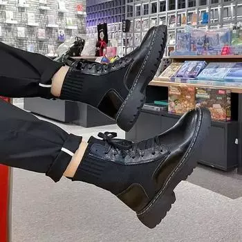 FashionLace Up Waterproof Leather Male Shoes Rubber Men s Boots Casual Low Price Offer Non Slip Original Deals In Promotion Classic Y2k 39