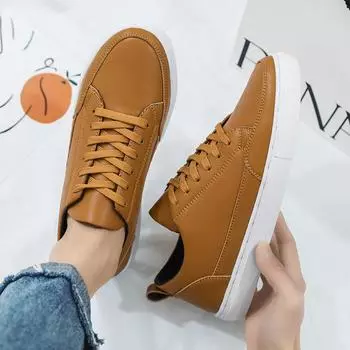 FashionLeather модные кроссовки для ходьбы мужские классические универсальные кроссовки для скейтбординга мужские новые поступления мужские удобные повседневные туфли на шнуровке мужские туфли на плоской подошве 39 чёрный