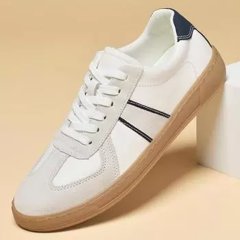 FashionLuxury Low Top Men Vulcanize Shoes New Натуральная кожа Повседневная обувь Дышащие шнурованные мужские кроссовки для отдыха и прогулок Tenis Masculino 38 чёрный