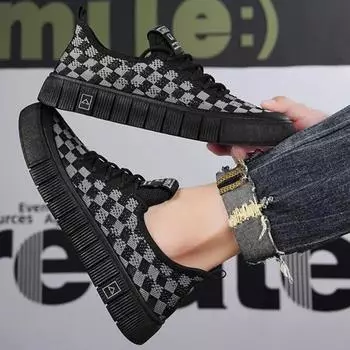 FashionMale Shoe Chunky New In Sneakers Fashion 2024 Men s Casual Shoes Legitimate Non-leather Classic Original Leisure Luxury Sale On 39